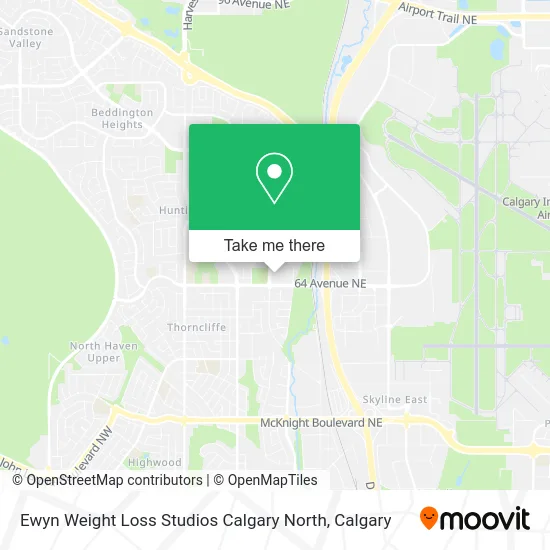 Ewyn Weight Loss Studios Calgary North map