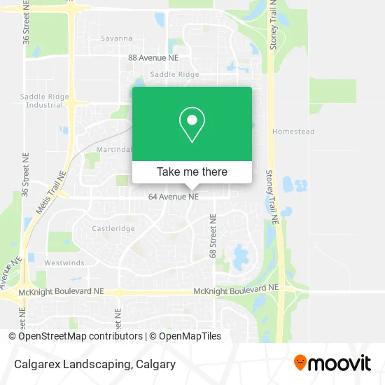 Calgarex Landscaping map