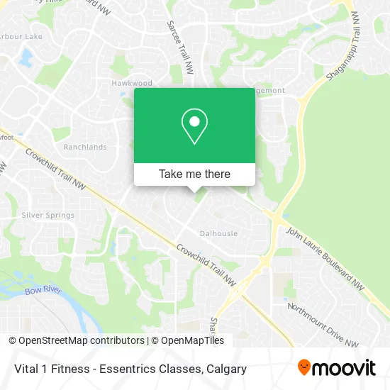 Vital 1 Fitness - Essentrics Classes map