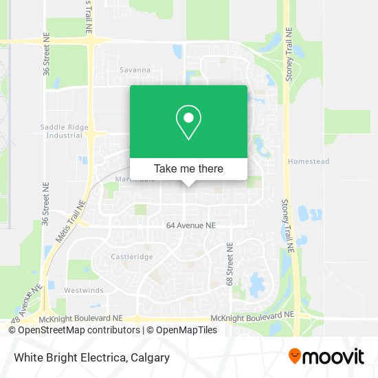 White Bright Electrica map