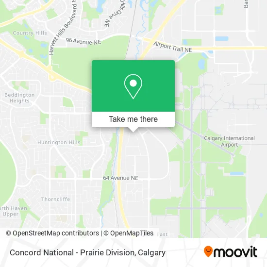 Concord National - Prairie Division map