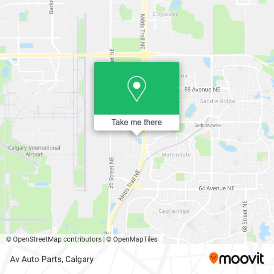 Av Auto Parts map