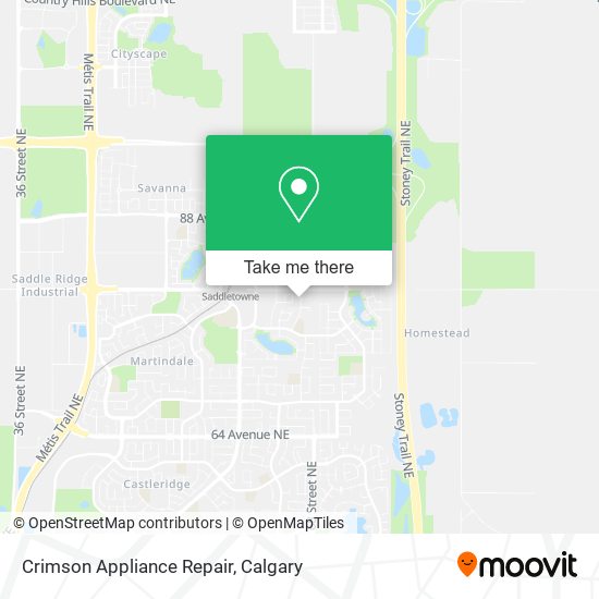 Crimson Appliance Repair map