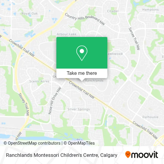 Ranchlands Montessori Children's Centre map