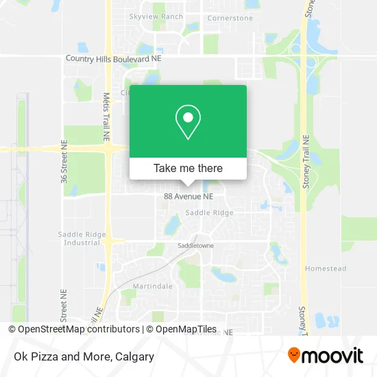 Ok Pizza and More map