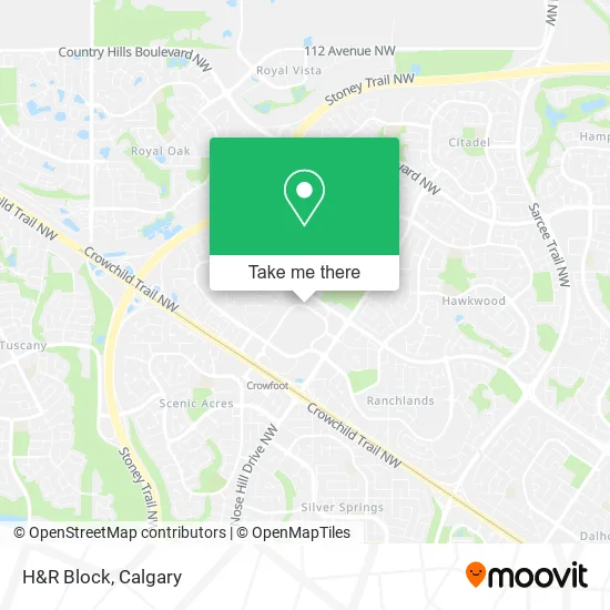 H&R Block map