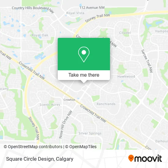 Square Circle Design map