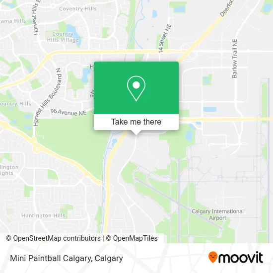 Mini Paintball Calgary map