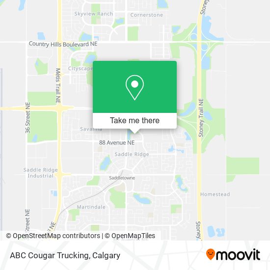 ABC Cougar Trucking map