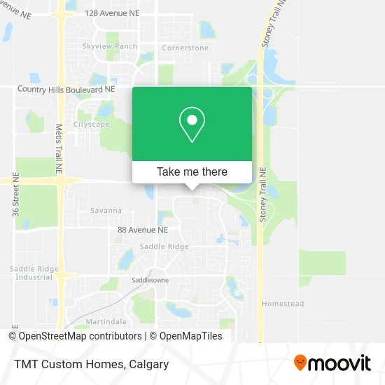 TMT Custom Homes map