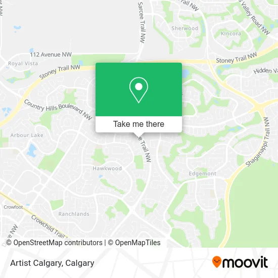 Artist Calgary map