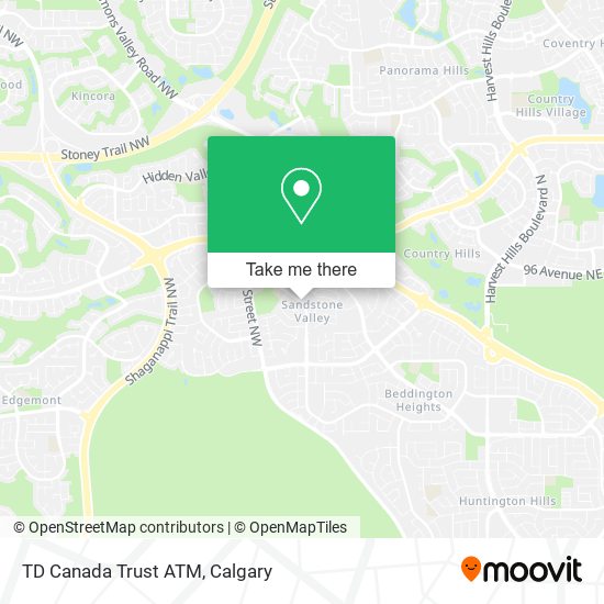 TD Canada Trust ATM map