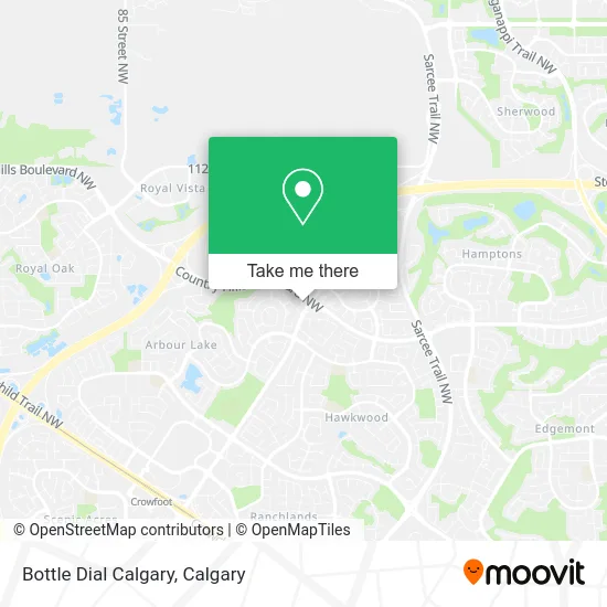 Bottle Dial Calgary map
