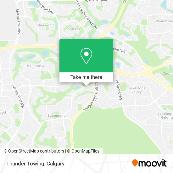 Thunder Towing map