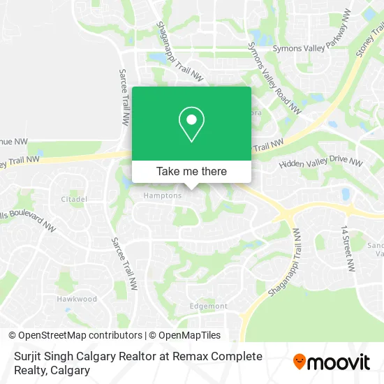 Surjit Singh Calgary Realtor at Remax Complete Realty map