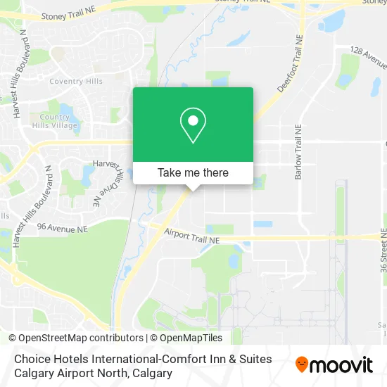 Choice Hotels International-Comfort Inn & Suites Calgary Airport North map
