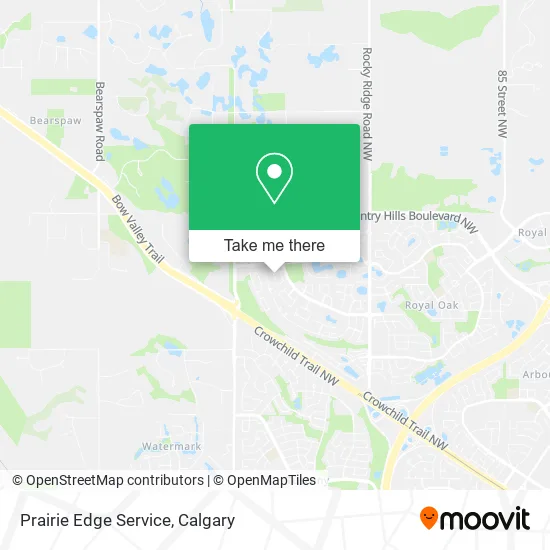 Prairie Edge Service map