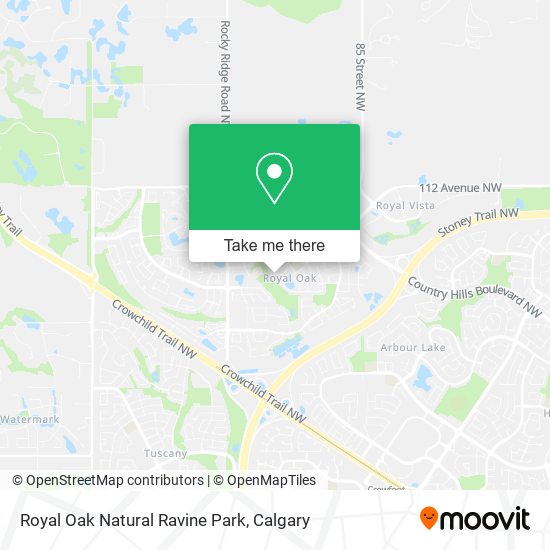 Royal Oak Natural Ravine Park plan