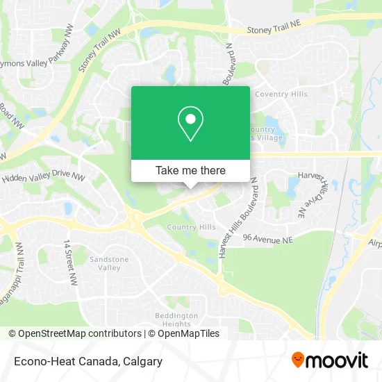 Econo-Heat Canada map