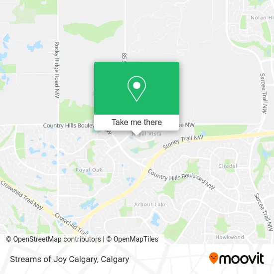 Streams of Joy Calgary map