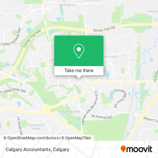 Calgary Accountants map