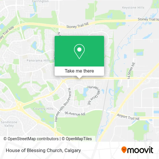House of Blessing Church map