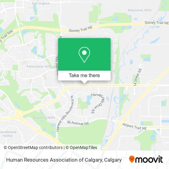 Human Resources Association of Calgary map