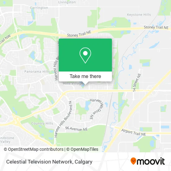 Celestial Television Network map