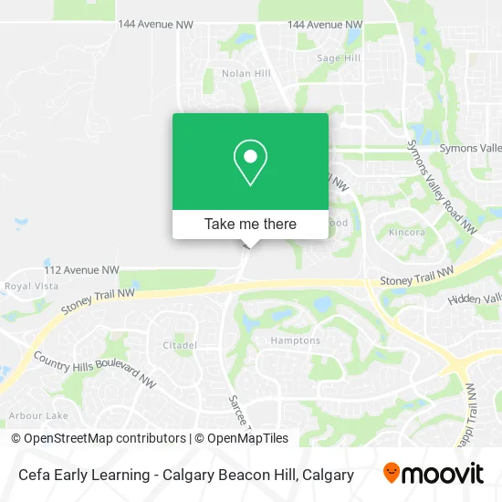 Cefa Early Learning - Calgary Beacon Hill map