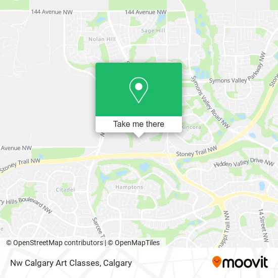 Nw Calgary Art Classes map