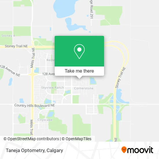 Taneja Optometry map