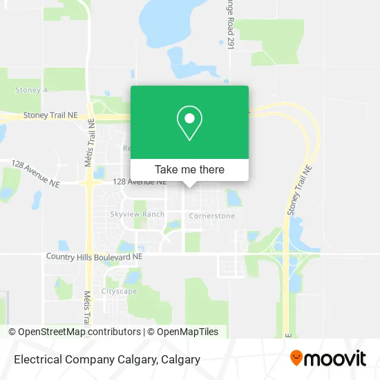 Electrical Company Calgary map