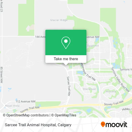 Sarcee Trail Animal Hospital map