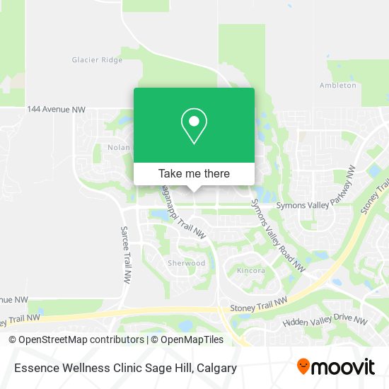 Essence Wellness Clinic Sage Hill map