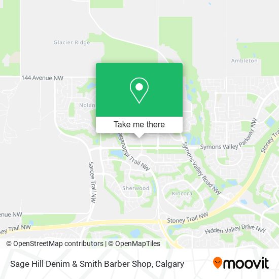 Sage Hill Denim & Smith Barber Shop map