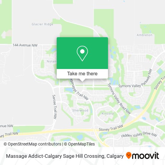 Massage Addict-Calgary Sage Hill Crossing map