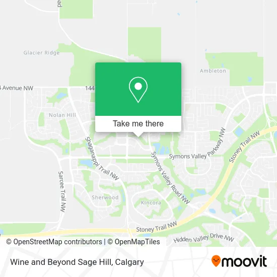 Wine and Beyond Sage Hill map