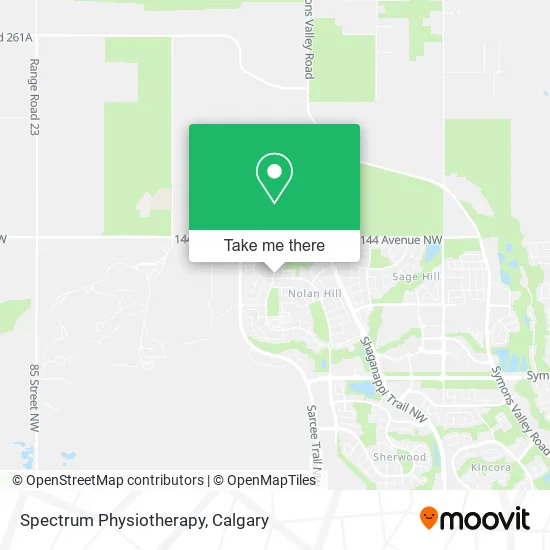 Spectrum Physiotherapy map