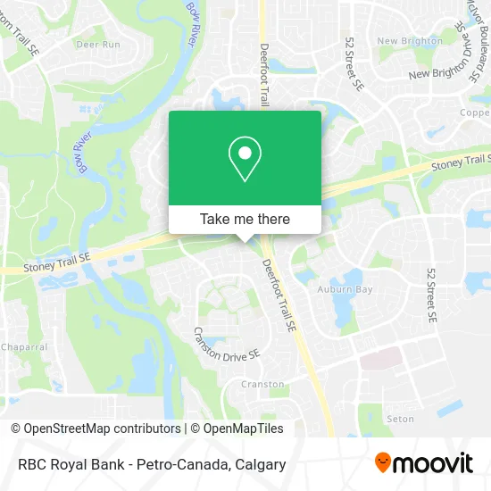 RBC Royal Bank - Petro-Canada map
