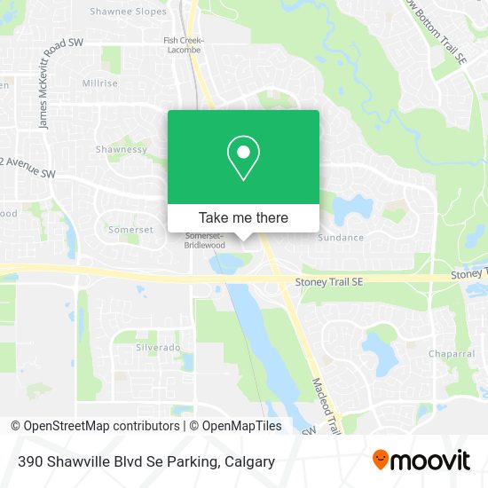 390 Shawville Blvd Se Parking map
