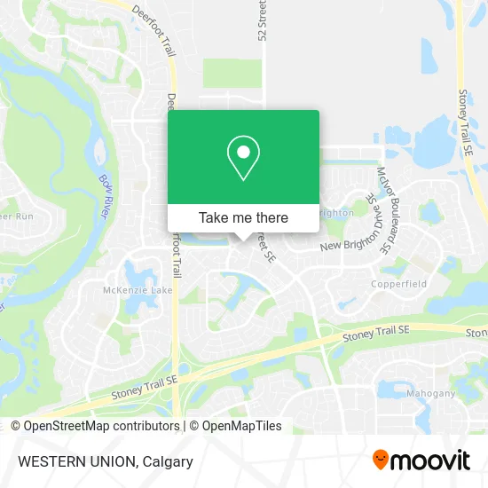 WESTERN UNION map