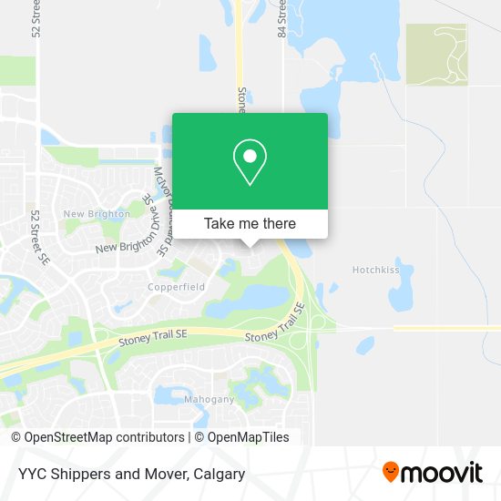 YYC Shippers and Mover map