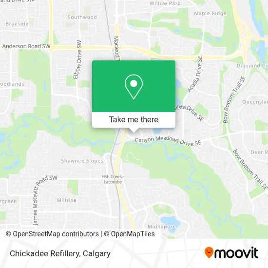 Chickadee Refillery map