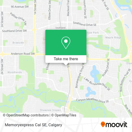 Memoryexpress Cal SE map
