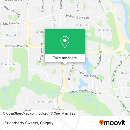 Sugarberry Sweets map