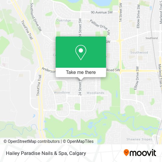 Hailey Paradise Nails & Spa map