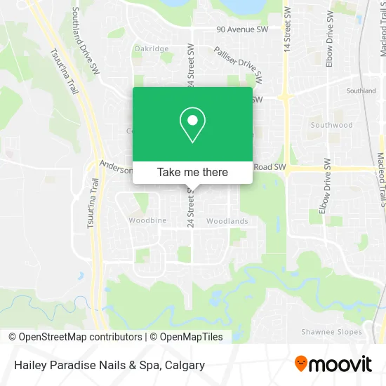 Hailey Paradise Nails & Spa map