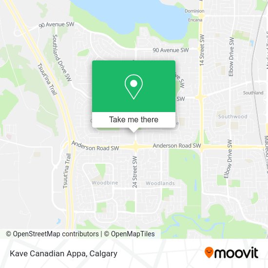 Kave Canadian Appa map