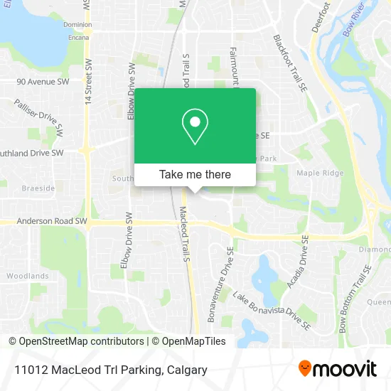 11012 MacLeod Trl Parking map