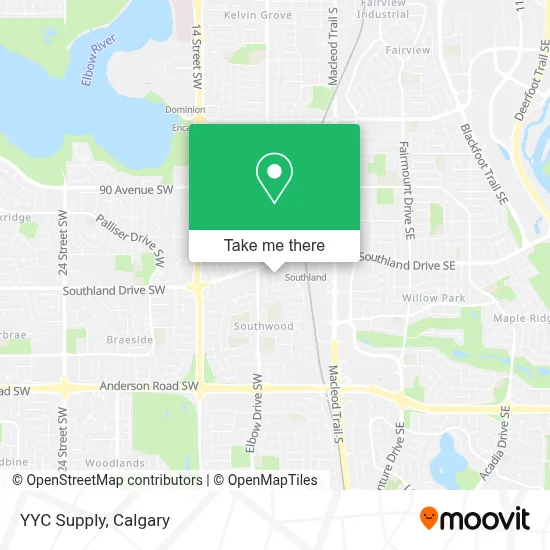 YYC Supply map